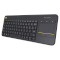 Клавиатура беспроводная LOGITECH K400 Plus Wireless Touch UA Black (920-007145)