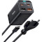Зарядний пристрій BASEUS GaN3 Pro Desktop Fast Charger 2C+2U 65W Black w/Type-C to Type-C cable (CCGP040101)