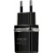 Зарядное устройство HOCO C12 Smart 2xUSB-A, 2.4A Black w/Lightning cable (6957531064107)
