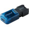 Флэшка KINGSTON DataTraveler 80 256GB USB-C3.2 Black/Blue (DT80M/256GB)