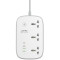 Мережевий фільтр керований LDNIO SCW3451 White, 3 розетки, 1xUSB-C, 3xUSB, 2м