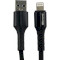 Кабель MIBRAND MI-32 Nylon Charging Line USB-A to Lightning 0.5м Black (MIDC/3205LB)