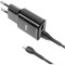 Зарядное устройство HOCO C88A Star round 2xUSB-A Black w/Micro-USB cable (6931474749529)