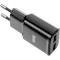 Зарядний пристрій HOCO C88A Star round 2xUSB-A Black w/Micro-USB cable (6931474749529)