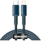 Кабель BASEUS High Density Braided Fast Charging Data Cable Type-C to Lightning 20W 1м Blue (CATLGD-03)