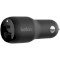 Автомобильное зарядное устройство BELKIN Boost Up Charge Dual USB Car Charger PPS 37W Black (CCB004BTBK)