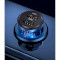 Автомобільний зарядний пристрій USAMS US-CC162 C31 15W Dual USB Mini Transparent Car Charger Black (CC162CC01)
