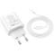 Зарядний пристрій HOCO C80A Plus Rapido 1xUSB-A, 1xUSB-C, PD20W, QC3.0 White w/Type-C to Lightning cable (6931474779892)