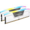 Модуль пам'яті CORSAIR Vengeance RGB White DDR5 6000MHz 32GB Kit 2x16GB (CMH32GX5M2B6000C40W)