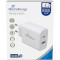 Зарядний пристрій MEDIARANGE 43W Fast charging 1xUSB-A, 1xUSB-C, PD3.0, QC3.0 White