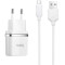 Зарядний пристрій HOCO C12 Smart 2xUSB-A, 2.4A White w/Micro-USB cable (6957531047773)