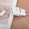 Зарядний пристрій HOCO C12 Smart 2xUSB-A, 2.4A White w/Micro-USB cable (6957531047773)