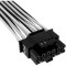 Кабель питания для видеокарты CORSAIR Premium Individually Sleeved 12+4pin PCIe Gen 5 600W 12VHPWR White/Black (CP-8920333)