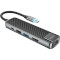 Порт-репликатор HOCO HB23 Easy View Type-C to HDMI+USB3.0+USB2.0+LAN+PD