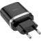 Зарядний пристрій HOCO C12Q Smart 1xUSB-A, 2.4A Black w/Micro-USB cable (6931474716279)