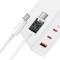 Зарядний пристрій BASEUS GaN5 Pro Fast Charger 2C+U 140W White w/Type-C to Type-C cable (CCGP100202)