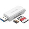 Кардрідер UGREEN CM104 USB 3.0 Card Reader with SD/TF White (40753)
