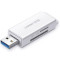 Кардрідер UGREEN CM104 USB 3.0 Card Reader with SD/TF White (40753)