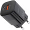 Зарядний пристрій CHOETECH PD5006 33W USB-C PD GaN Wall Charger Black