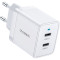 Зарядний пристрій CHOETECH Q5006 40W USB-C PD Wall Charger White