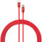 Кабель VINGA USB-C to USB-C 60W Nylon 1м Red (VCDCCCM531)