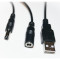 Кабель питания USB to DC XOKO USB-A to DC-12 (M/F) 0.7м Black (XK-DC-DC-12)