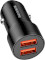 Автомобильное зарядное устройство BOROFONE BZ19 Wisdom 2xUSB-A, 2.4A Black w/Micro-USB cable (BZ19MB)