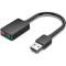 Зовнішня звукова карта VENTION CDY Dual Port USB Sound Card 2.0 Black (CDYB0)