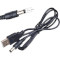 Кабель живлення USB to DC DYNAMODE 5.5x2.1 5V 1м Black