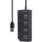 USB хаб з вимикачами GEMBIRD UHB-U2P4P-01 Black