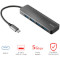 USB хаб TRUST Halyx USB-C To 4 Port USB-A 3.2 Gray (24948)