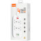 Мережевий фільтр LDNIO SC4407Q White, 4 розетки, 4xUSB, 2м