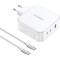 Зарядное устройство UGREEN CD289 GaN 140W 2xUSB-C, 1xUSB-A Fast Charger White w/Type-C to Type-C cable (15339)