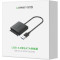 Адаптер UGREEN CM257 SATA to USB-A Adapter для HDD/SSD 2.5"/3.5" SATA to USB 3.0 Black (60561)