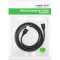 Кабель UGREEN US102 USB-A 2.0 Male to Male 3м Black (30136)