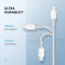 Кабель UGREEN US171 Type-C to Lightning MFi PD 18W 1м White (10493)