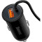 Автотримач для смартфона з бездротовою зарядкою BASEUS CW01 Magnetic Wireless Charging Car Mount 40W USB-A Black (SUCX040001)
