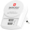 Зарядний пристрій SKROSS Euro USB Charger 2xUSB-A, 2.4A, 12W White (1.302421)