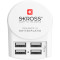 Зарядний пристрій SKROSS Euro USB Charger 4xUSB-A, 4.8A, 24W White (1.302422)