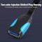 Кабель-удлинитель VENTION USB 3.0 AM/AF Flat Cable 3м Black (VAS-A13-B300)