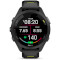 Смарт-годинник GARMIN Forerunner 265S 42mm Black with Black/Amp Yellow Silicone Band (010-02810-13/53)