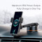 Автодержатель с беспроводной зарядкой BASEUS Wisdom Auto Alignment Car Mount Wireless Charger 15W Black (CGZX000101)