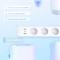 Сетевой фильтр управляемый TP-LINK TAPO P300 Smart Wi-Fi Power Strip White, 3 розетки, 1xUSB-C, 2xUSB, 1.5м