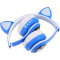Навушники VOLTRONIC Cat Ear YR-28 LED Blue