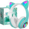 Наушники VOLTRONIC Cat Ear YR-28 LED Green