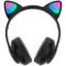 Навушники VOLTRONIC Cat Ear YR-28M LED Black
