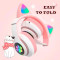 Навушники VOLTRONIC Cat Ear YR-28 LED Pink