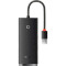 USB-хаб BASEUS Lite Series 4-port USB-A to 4xUSB3.0 Hub Adapter 0.25m Black (WKQX030001)
