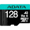 Карта пам'яті ADATA microSDXC Premier Pro 128GB UHS-I U3 V30 A2 Class 10 + SD-adapter (AUSDX128GUI3V30SA2-RA1)