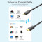 Кабель VENTION Micro-HDMI to HDMI Micro-HDMI - HDMI v2.0 1.5м Black (AGIBG)